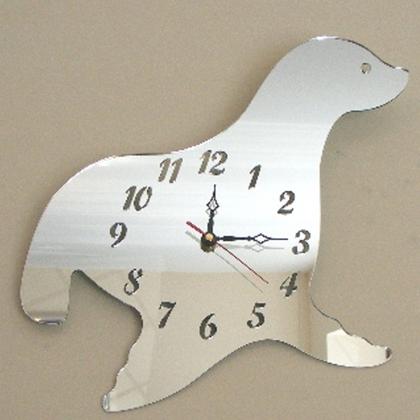 Seal Clock Mirror - 35cm
